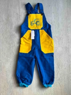 Dětské lacláčky s výšivkou traktoru obrys, vel. 92