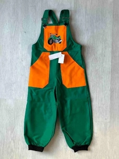 Dětské lacláčky s výšivkou motorky, vel.98
