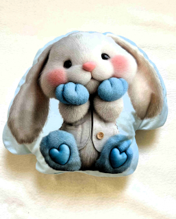 Polštářek 3D - zajíc roztomilý